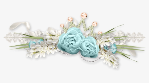 Floral, Flowers, Decoration, Ornament, Romance, March - Wedding Blue Flower Clipart, HD Png Download, Transparent PNG