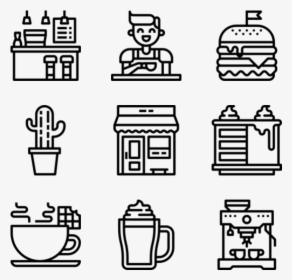 Cafe - Railroad Icons, HD Png Download, Transparent PNG