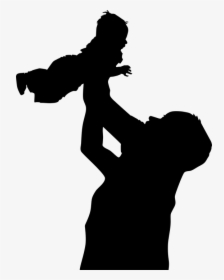 Silhouette Father And Son, HD Png Download, Transparent PNG