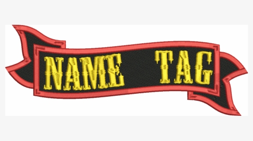 Custom Banner Name Tag Biker Vest Patch - Banner Name Tag Logo, HD Png Download, Transparent PNG