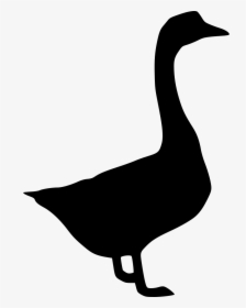 Transparent Duck Clipart Black And White - Goose Png Icon, Png Download, Transparent PNG