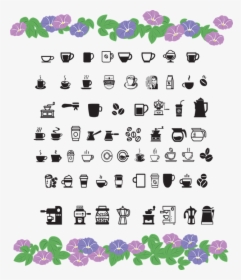 Coffee Icons, Coffee, Cup, Drink, Cafe, Symbol, Mug, HD Png Download, Transparent PNG