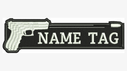 Shooting Up Gun Custom Name Tag Biker Patch - Trigger, HD Png Download, Transparent PNG
