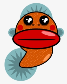 Big Lips Cartoon Fish, HD Png Download, Transparent PNG
