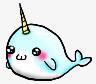Narwhal Clipart Narwhale - Kawaii Unicorn Easy Drawings, HD Png Download, Transparent PNG