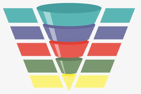 5 Steps Of A Lead Generation Sales Funnel - Transparent Funnel Png, Png Download, Transparent PNG