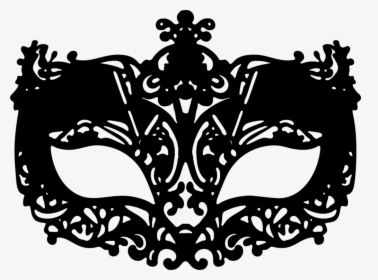 Visual Arts,silhouette,symmetry - Black Carnival Mask Png, Transparent Png, Transparent PNG