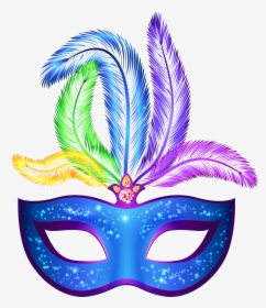 Blue Mask Png Clip - Carnival Mask Psd, Transparent Png, Transparent PNG