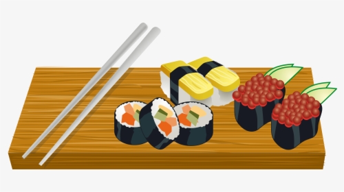 Clipart - Sushi Clipart, HD Png Download, Transparent PNG