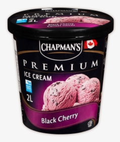 Chapman S Premium Black Cherry Ice Cream - Chapmans Strawberry Shortcake Ice Cream, HD Png Download, Transparent PNG
