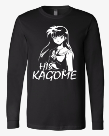 Unisex Long Sleeve T Shirt - Inuyasha Manga Caps Black And White Transparent, HD Png Download, Transparent PNG