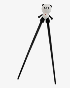 Chopsticks With Panda Helper - Cartoon, HD Png Download, Transparent PNG