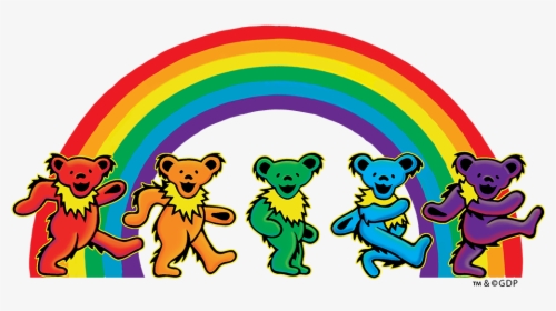 Grateful Dead 5 Dancing Bears Sticker Clipart , Png - Grateful Dead Bears Png, Transparent Png, Transparent PNG