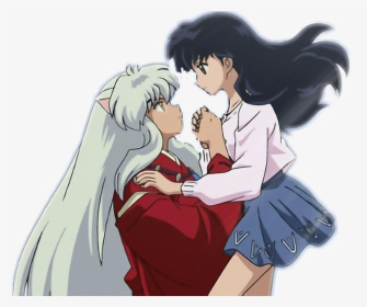 #inuyasha #kagome #inuyashaykagome #azul #rojo #red - Love Inuyasha And Kagome, HD Png Download, Transparent PNG