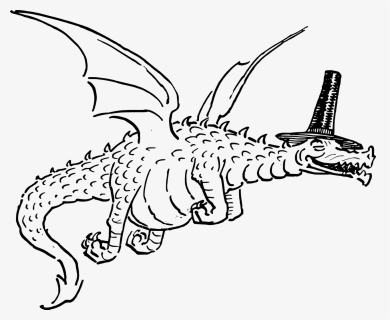 Stylised Drawing Dragon, HD Png Download, Transparent PNG