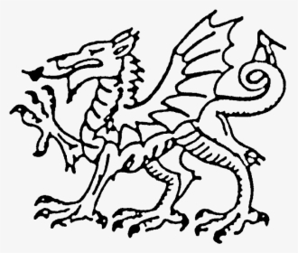 Welsh Dragon Rubber Stamp - Welsh Dragon, HD Png Download, Transparent PNG