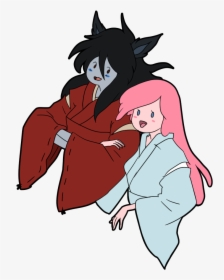 Marceline And Pb As Inuyasha And Kagome - Cartoon, HD Png Download, Transparent PNG