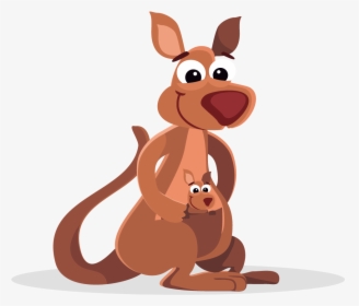 Kangaroo Free To Use Clipart - Kangaroo Baby In Bag, HD Png Download, Transparent PNG