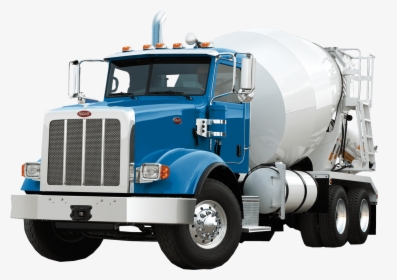 Peterbilt Concrete Mixer Truck - Cement Mixer Truck Png, Transparent Png, Transparent PNG