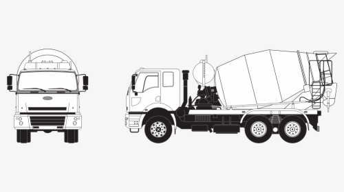 Concrete Mixer, Truck, Transport, Mixer, Graphic, Hq - Drogi Komunikacyjne Na Budowie, HD Png Download, Transparent PNG