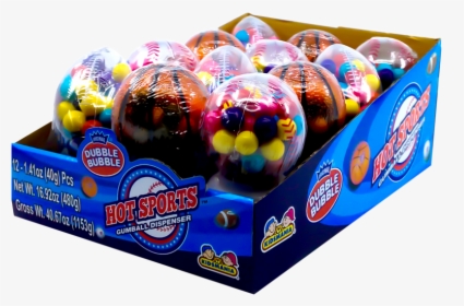 Kidsmania Dubble Bubble Hot Sports Gumball Dispenser - Kidsmania Hot Sports Gum Ball 40g, HD Png Download, Transparent PNG