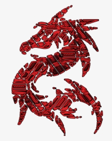 Tribal Red Dragon Png, Transparent Png, Transparent PNG