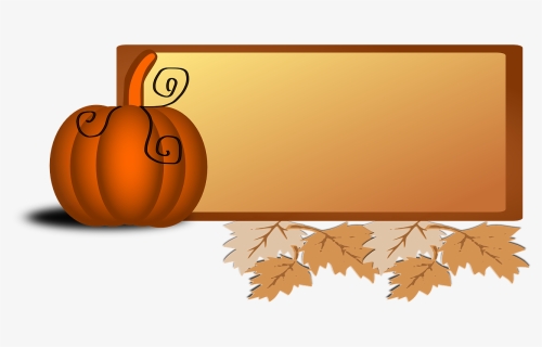 Foliage, Pumpkin, Leaves, Autumn, Fall, Orange, Sign - Transparent Background Fall Clip Art, HD Png Download, Transparent PNG