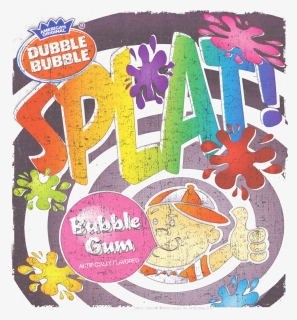 Dubble Bubble Splat Gum Men S Ringer T-shirt - Dubble Bubble Gum, HD Png Download, Transparent PNG