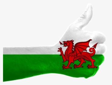 Wales, England, Dragon, Kingdom, Queen, Thumb, Flag - Flag Of Wales, HD Png Download, Transparent PNG
