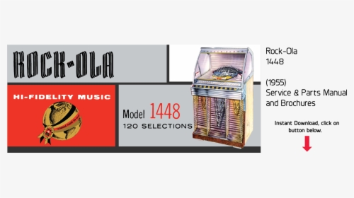 Rock-ola 1448 Service & Parts Manual And Brochures - Rock Ola, HD Png Download, Transparent PNG