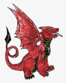 The Welsh Dragon - Illustration, HD Png Download, Transparent PNG