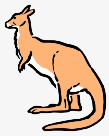 Vector Illustration Of Cartoon Australian Marsupial - Cartoon Australian Kangaroo, HD Png Download, Transparent PNG