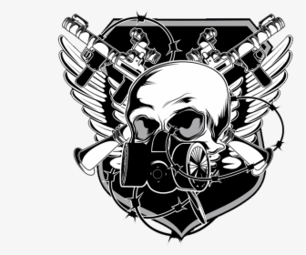Clip Art Skull With Gas Mask Drawing - Cool Images With Transparent Background, HD Png Download, Transparent PNG