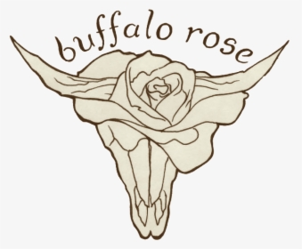 Buffalo Rose Band Music Logo Transparent - Sketch, HD Png Download, Transparent PNG