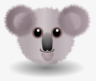 Transparent Funny Faces Png - Cartoon Koala Face, Png Download, Transparent PNG