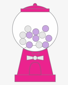 Bubble Gum Machine Clipart - Pink Bubble Gum Machine Clip Art, HD Png Download, Transparent PNG