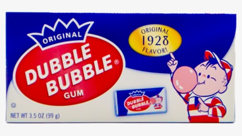 Dubble Bubble Original Gum Box - Cartoon, HD Png Download, Transparent PNG