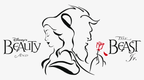 Belle Beauty And The Beast Ariel Silhouette - Beauty And The Beast Drawing, HD Png Download, Transparent PNG