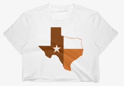 Austin State Of Texas Flag Women S Crop Top - Texas State With Flag Inside, HD Png Download, Transparent PNG