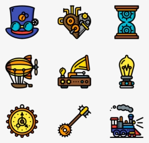 Steampunk Icons, HD Png Download, Transparent PNG