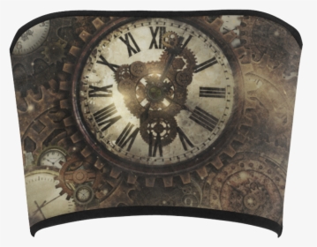 Vintage Steampunk Clocks Bandeau Top, HD Png Download, Transparent PNG