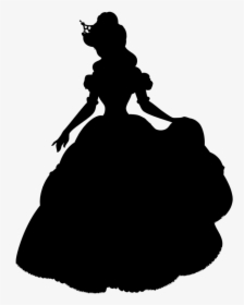 Belle Beast Rapunzel Minnie Mouse Disney Princess - Beauty And The Beast Silhouette, HD Png Download, Transparent PNG