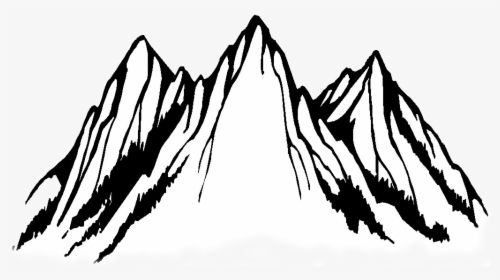 Rocky Mountain Creative - Mountain Clipart Black And White, HD Png Download, Transparent PNG