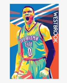 Russell Westbrook Pop Art, HD Png Download, Transparent PNG