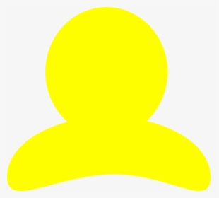 Yellow User Icon Svg Clip Arts - Circle, HD Png Download, Transparent PNG