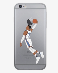 Russell Westbrook Dunk Iphone Case - Dunk Russell Westbrook Art, HD Png Download, Transparent PNG