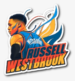 Sticker Russell Westbrook Vinyl Sticker - Graphic Design, HD Png Download, Transparent PNG