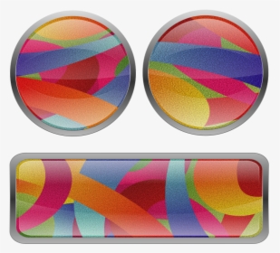Multicolored Film Grained Buttons - Circle, HD Png Download, Transparent PNG