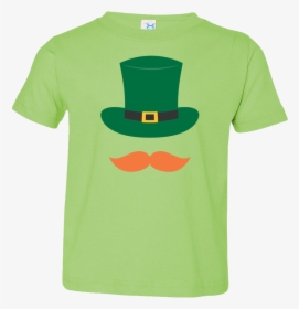 Kids Leprechaun Hat And Mustache - Active Shirt, HD Png Download, Transparent PNG