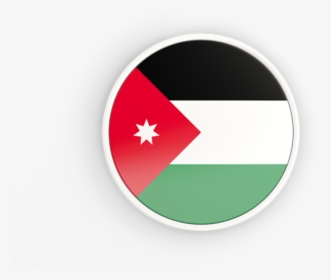 Round Icon With White Frame - Jordan Flag Circle Png, Transparent Png, Transparent PNG
